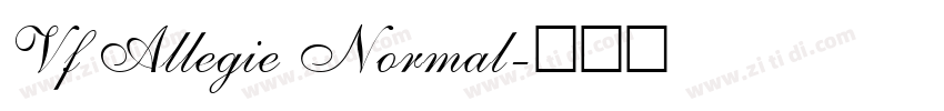 Vf Allegie Normal字体转换